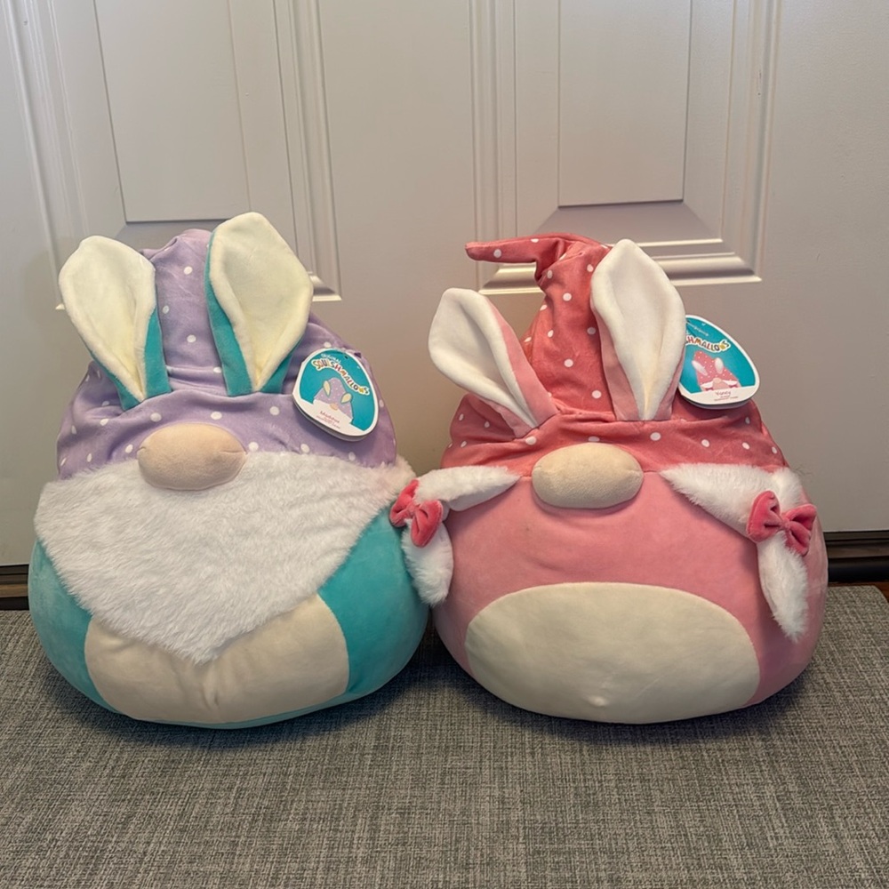 Easter Squishmallows - set of bunny gnomes